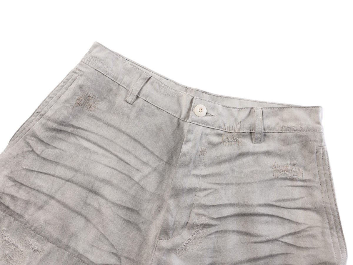 Acne Studios Distressed Washed‑Out Wide‑Leg Trousers
