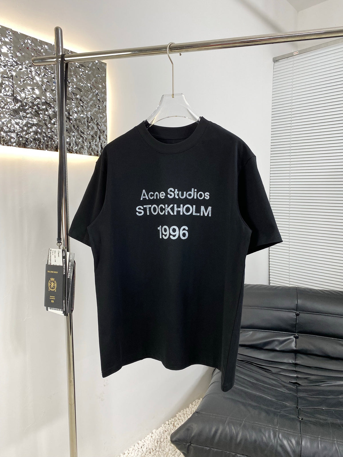 Acne Studios Short‑Sleeve Stockholm 1996 Text Print T‑Shirt