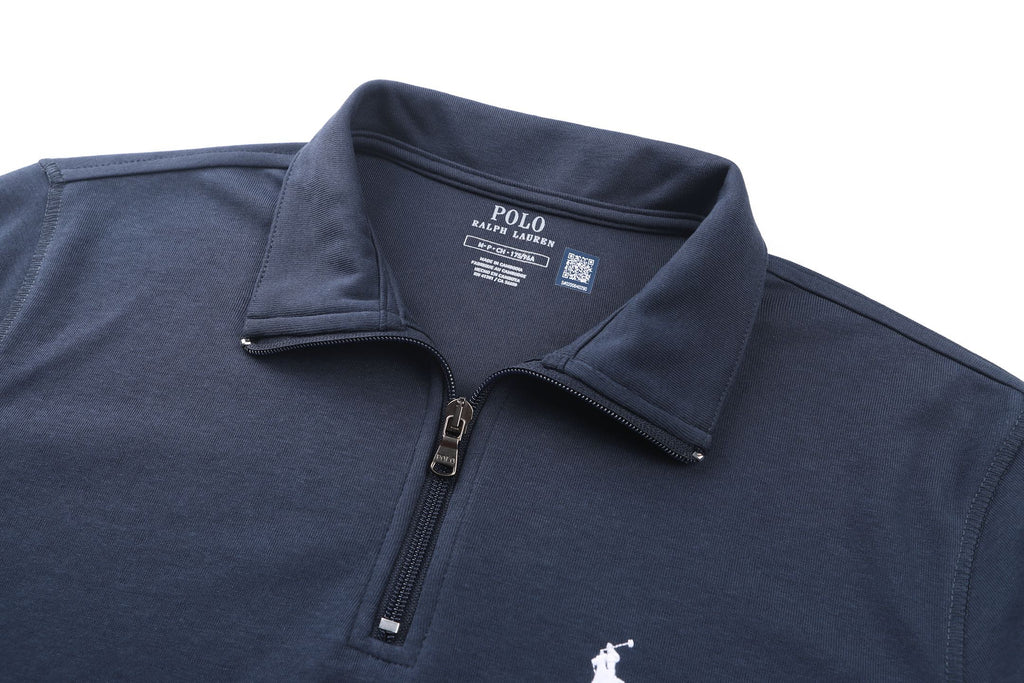 Polo Ralph Lauren Men’s Quarter‑Zip Fleece Sweatshirt, Stand Collar Pullover
