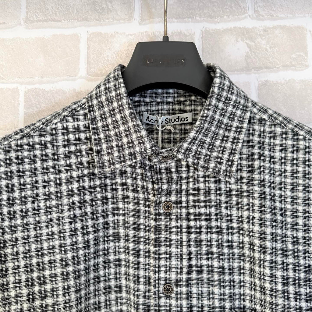Acne Studios Oversized Check Long‑Sleeve Shirt