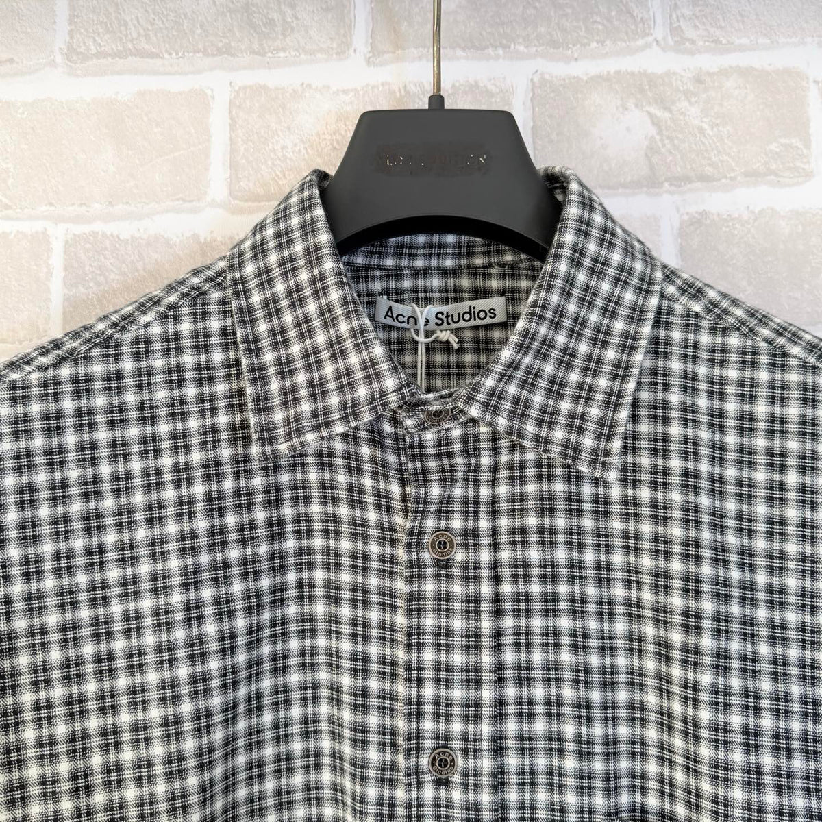 Acne Studios Oversized Check Long‑Sleeve Shirt