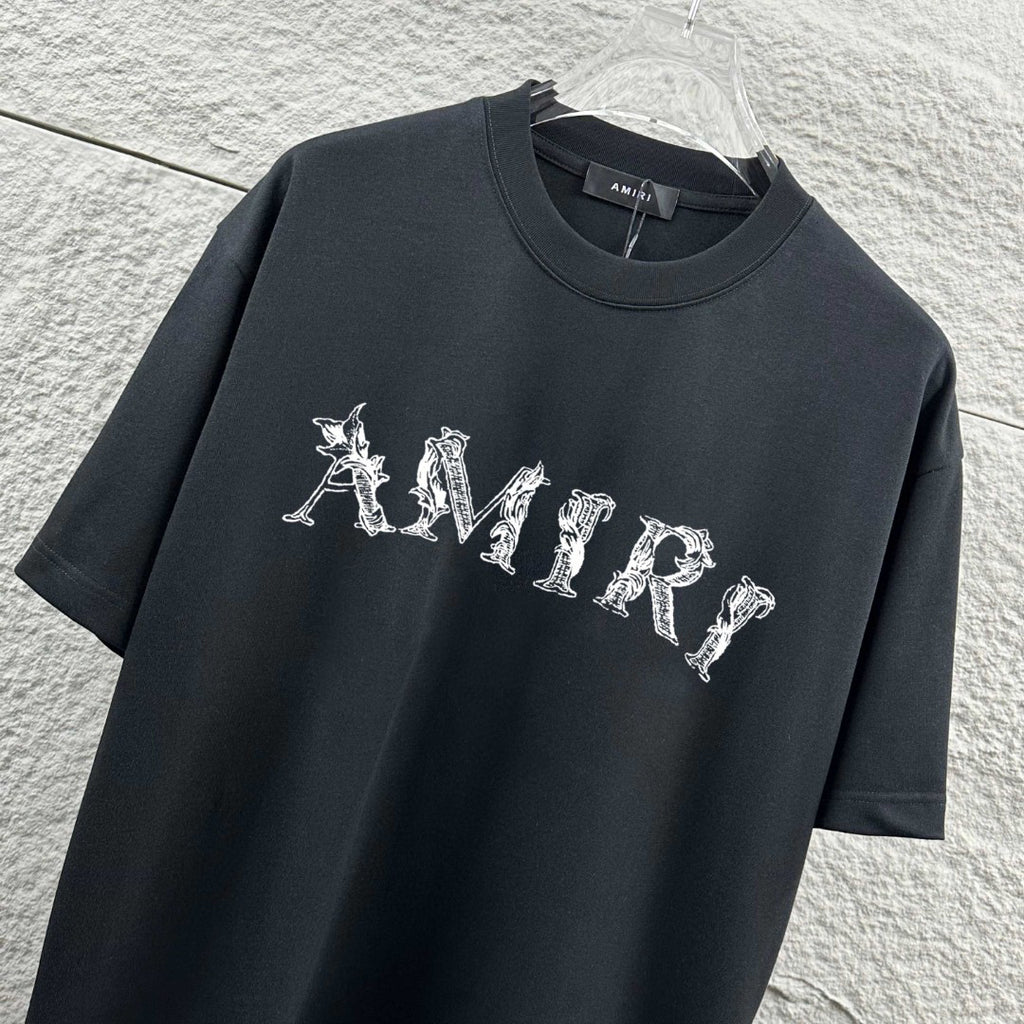 AMIRI Ornate Logo Graphic Crew-Neck Short-Sleeve T-Shirt