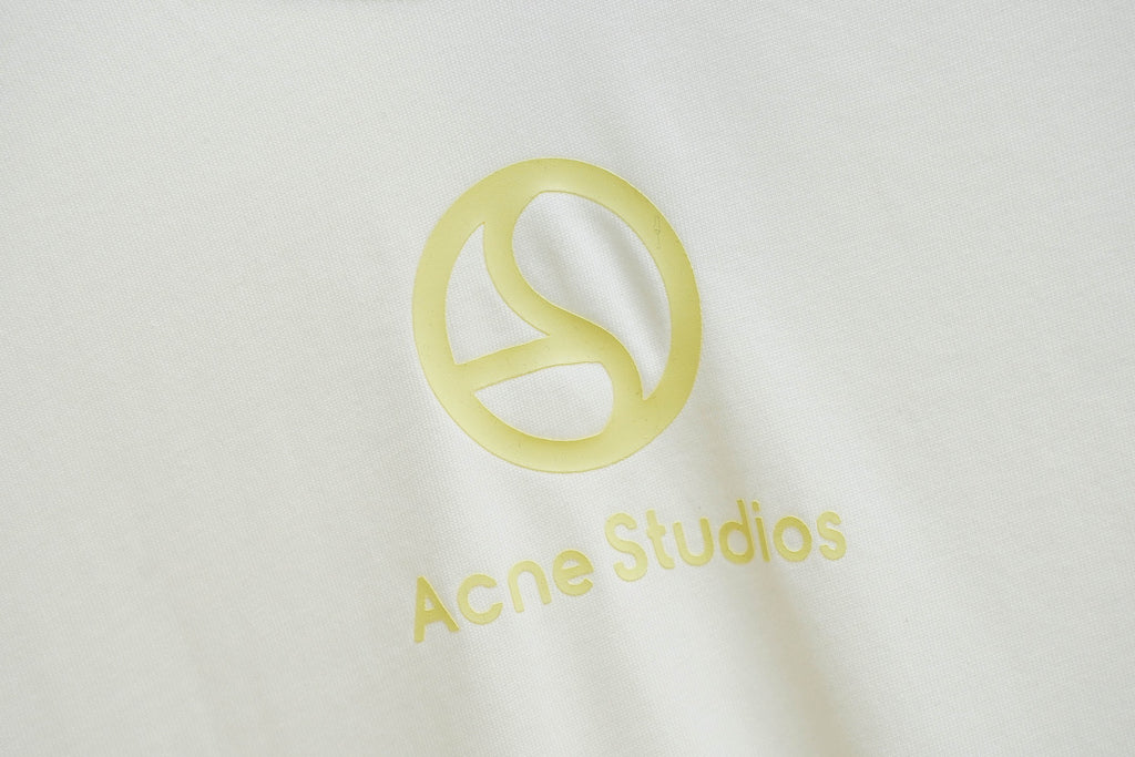 Acne Studios Circular‑Logo Crew‑Neck Short‑Sleeve T‑Shirt