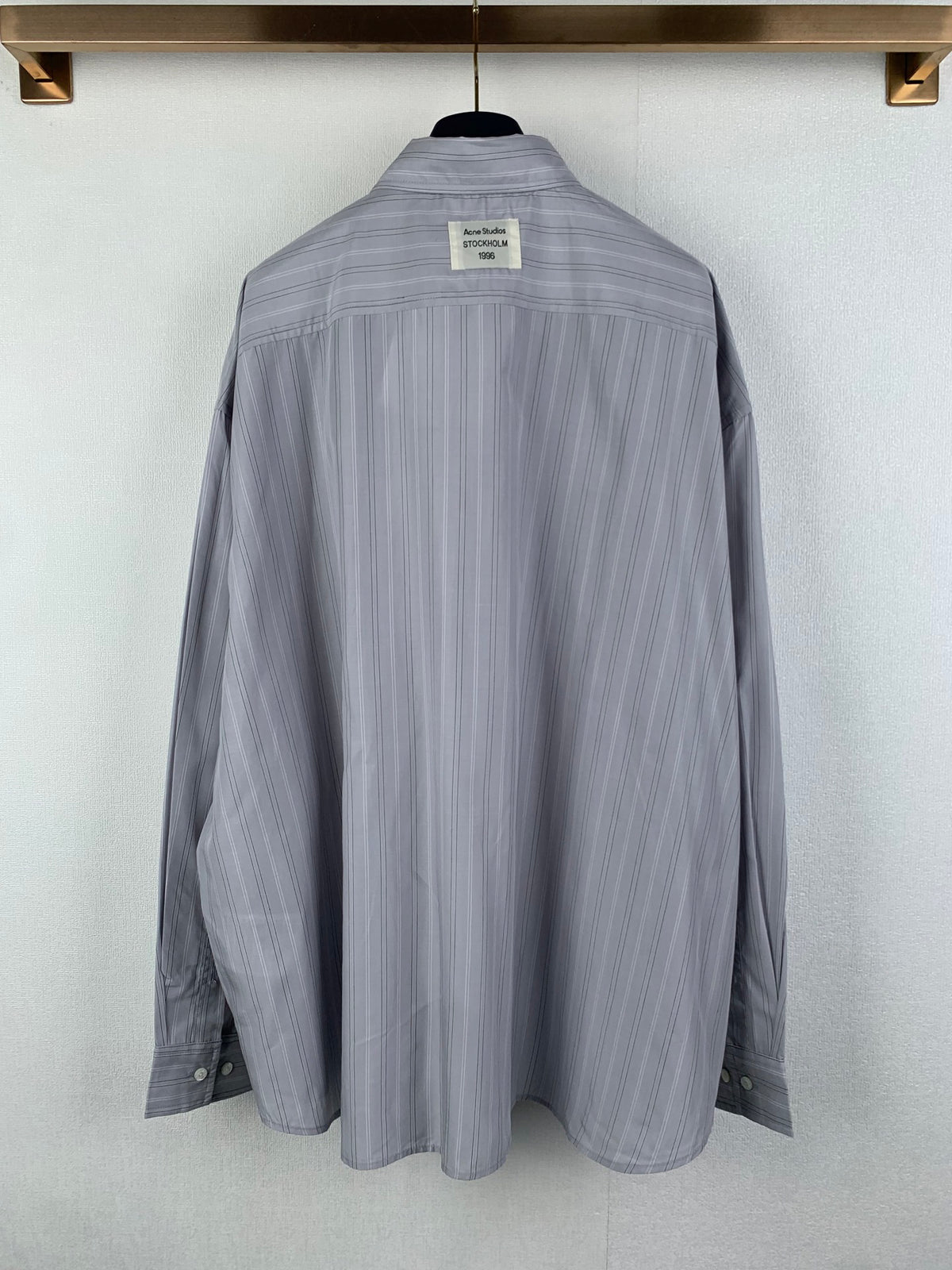 Acne Studios Oversized Long‑Sleeve Stripe Button‑Up Shirt