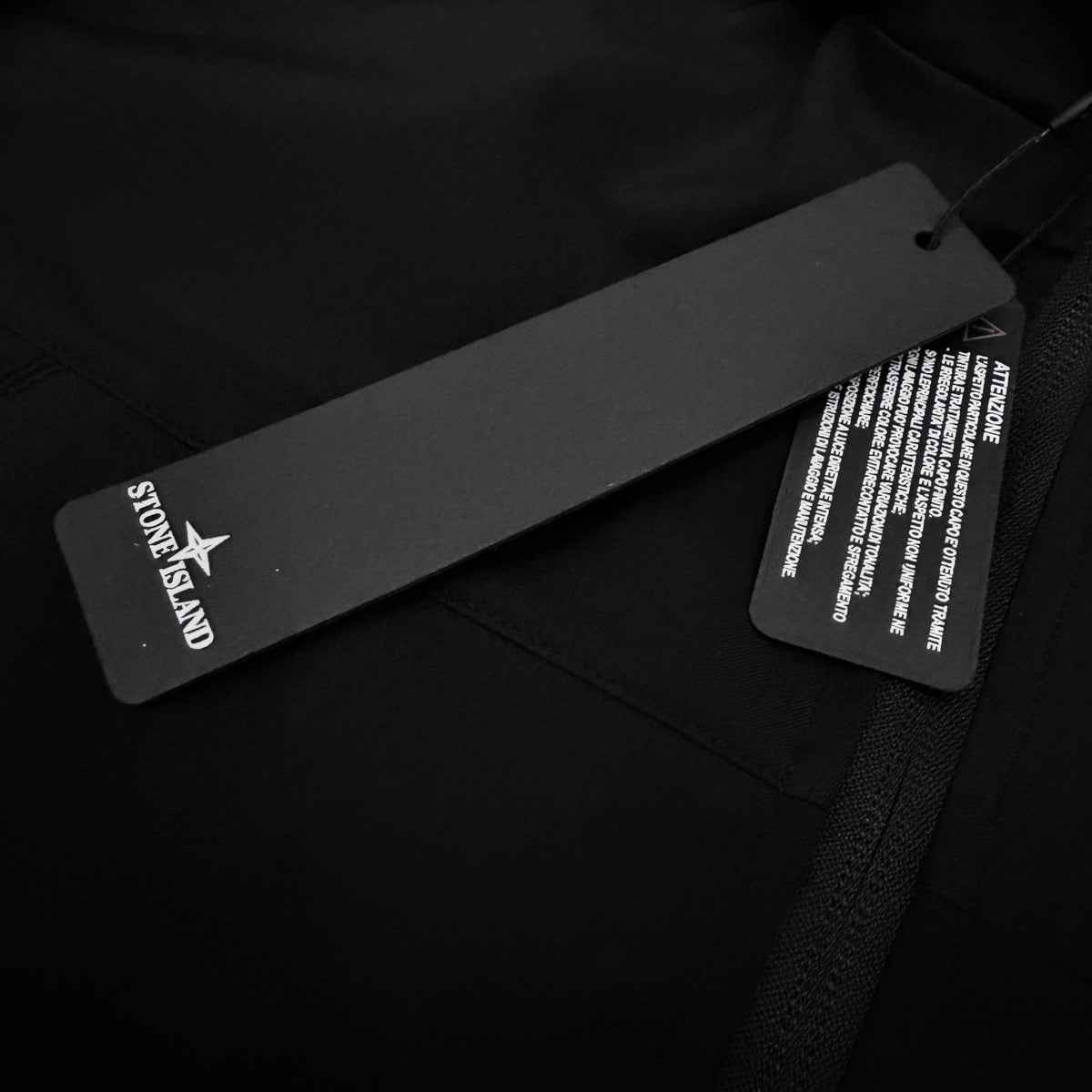 Stone Island Hooded Shell Jacket — Yellow & Teal Embroidered Compass Badge, YKK Full-Length Concealed Zip, Storm Flap
