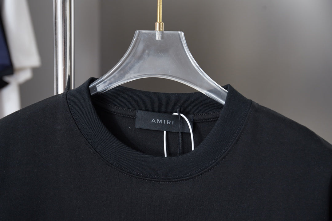 AMIRI Multicolor Collegiate Logo Short‑Sleeve T‑Shirt