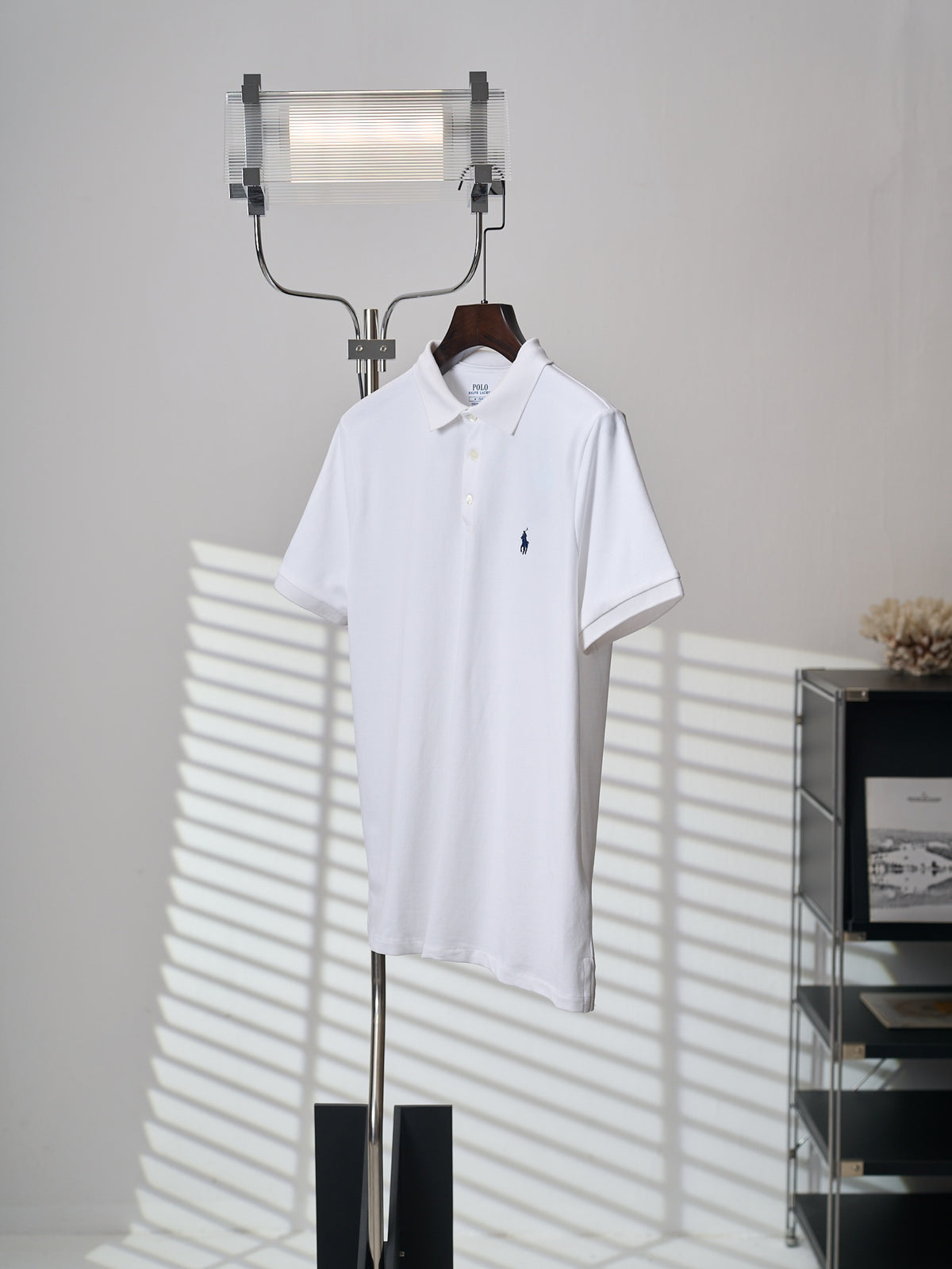 Men Classic Short‑Sleeve Collared Polo Shirt, Casual Top With Small Horse Chest Embroidery