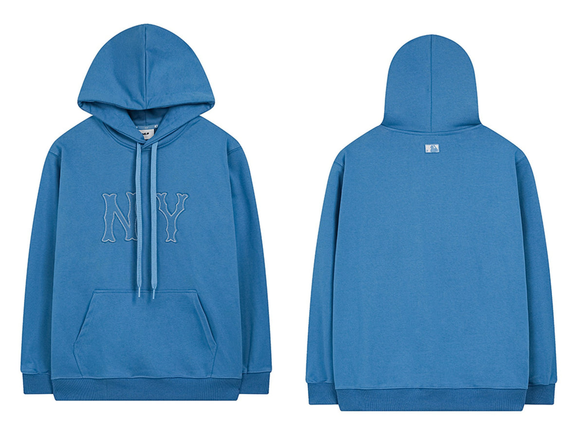 NY Yankees Outline NY Logo Pullover Hoodie