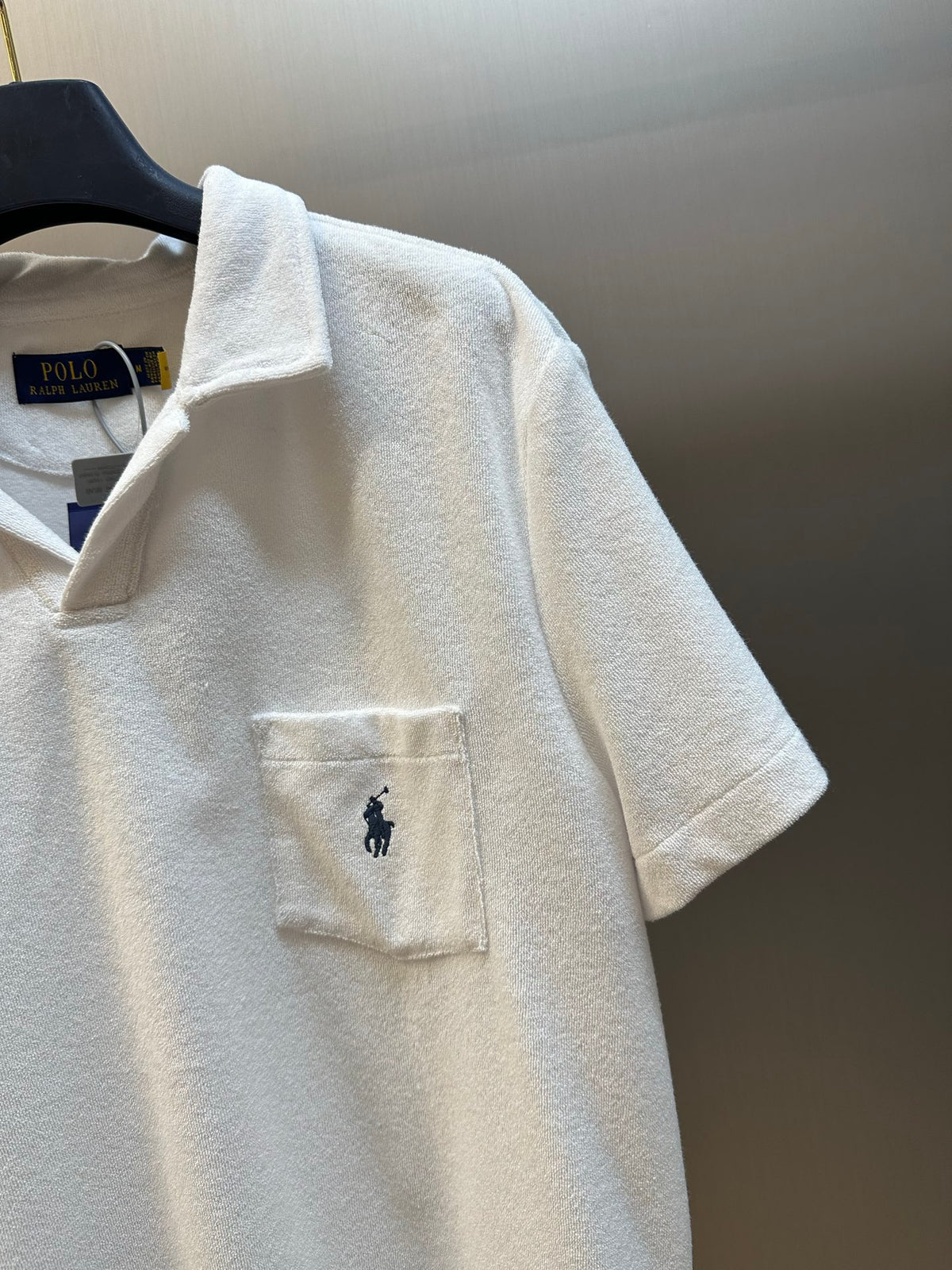 Polo Ralph Lauren Men’s Terry‑Cloth Short‑Sleeve Polo Shirt With Pocket Pony Logo