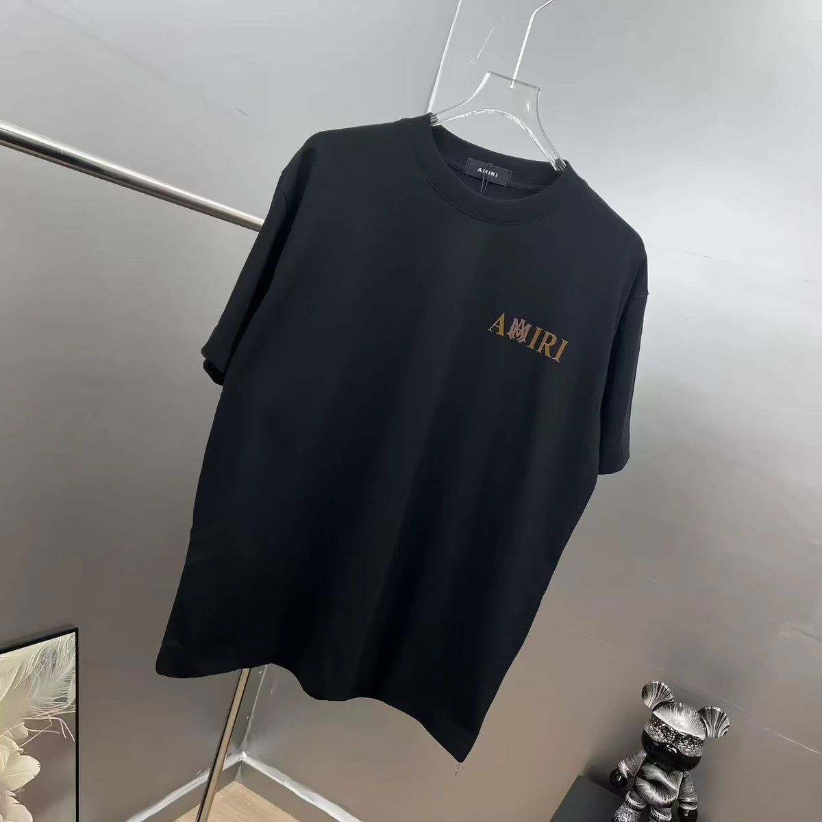 AMIRI Autumn‑Winter Runway Show Graphic Crew Neck Short‑Sleeve T‑Shirt
