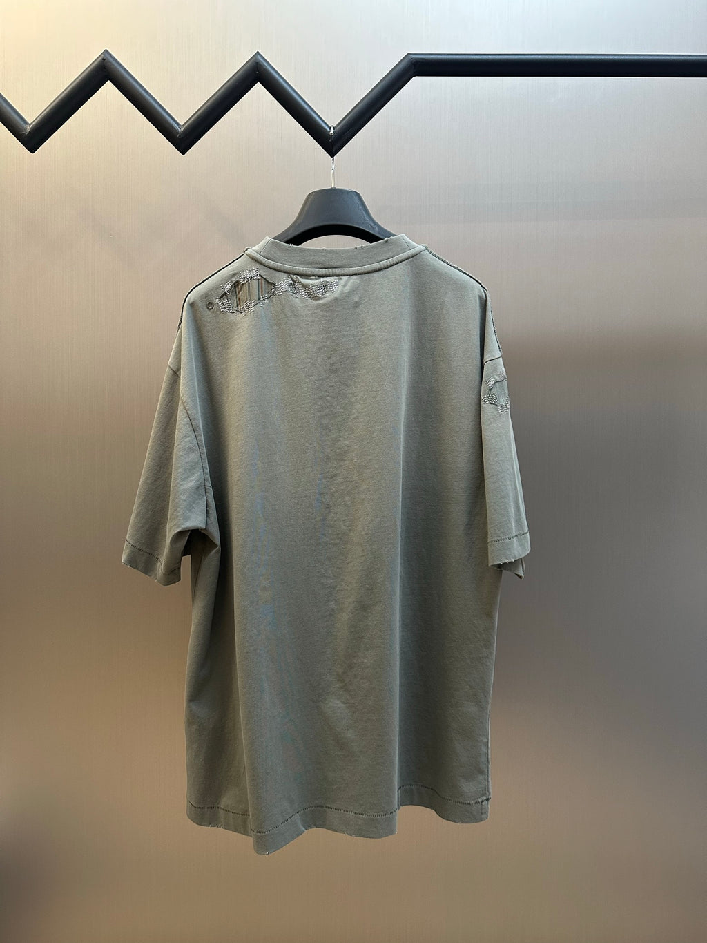 Acne Studios Distressed Oversized Short‑Sleeve T‑Shirt