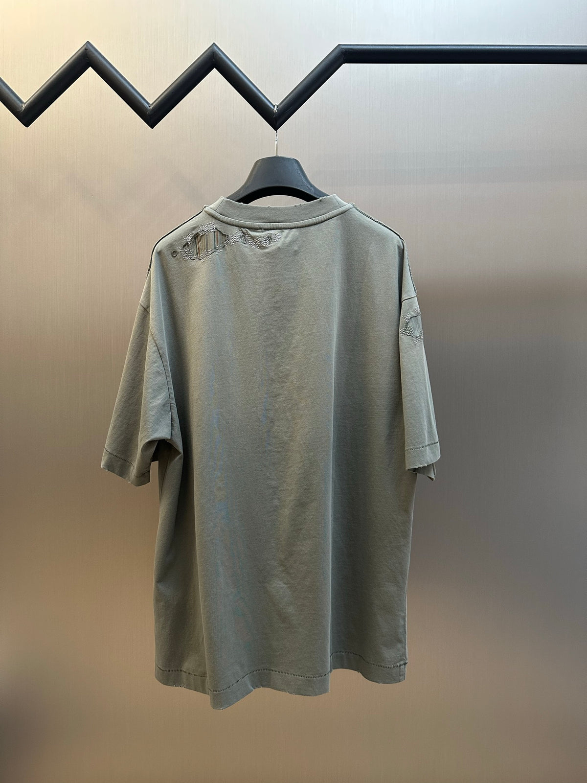 Acne Studios Distressed Oversized Short‑Sleeve T‑Shirt