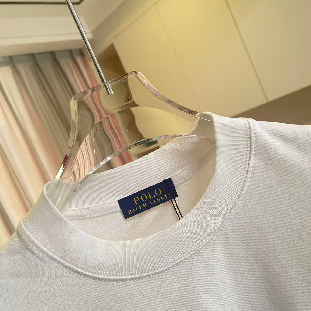 Polo Ralph Lauren Men’s Crew‑Neck Short‑Sleeve T‑Shirt With Dark Pony Embroidery