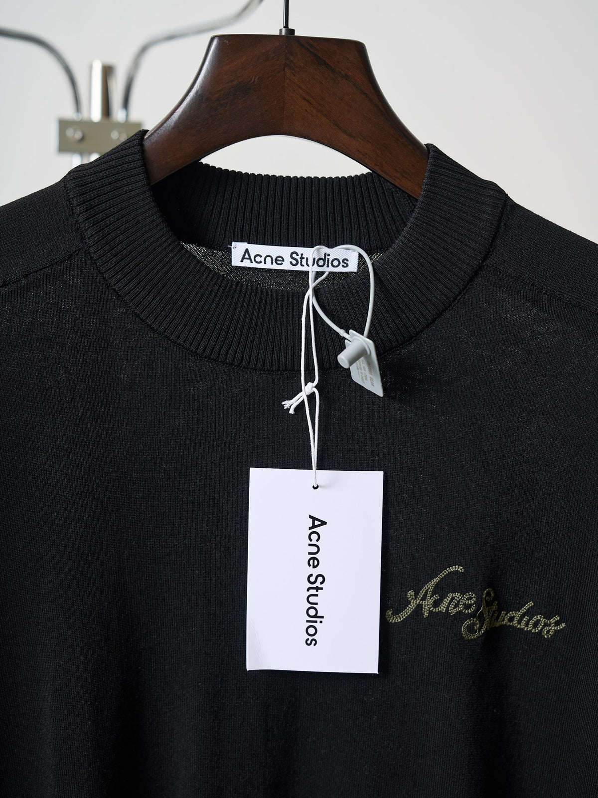 Acne Studios Short‑Sleeve Knit Crew Neck Top