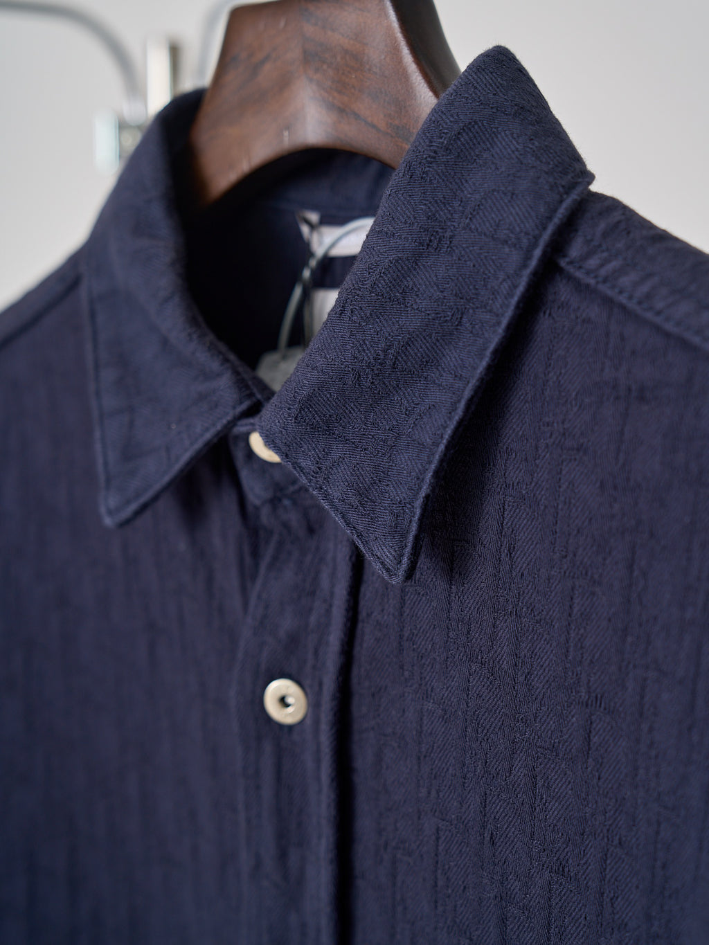 Polo Ralph Lauren Men's Navy Textured Long‑Sleeve Button‑Up Shirt