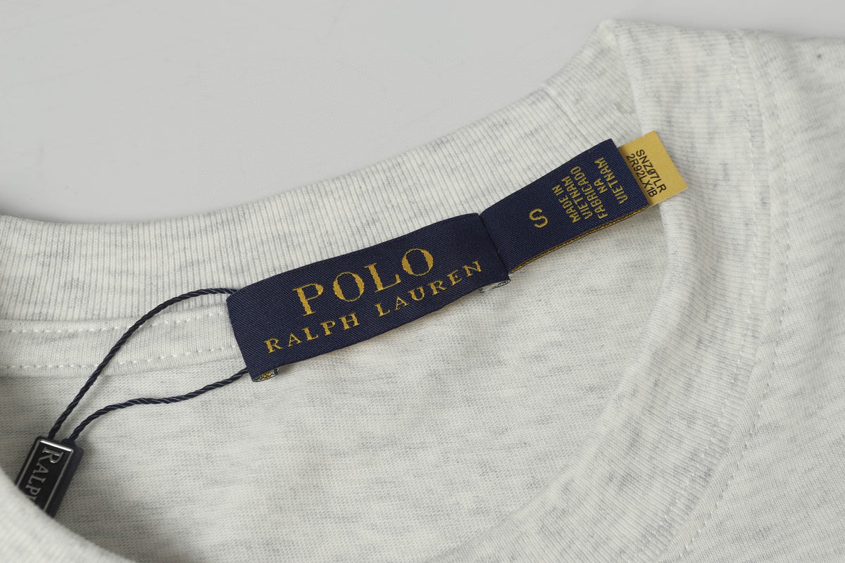 Ralph Lauren Men's Heather Crew‑Neck Short‑Sleeve Pony Logo T‑Shirt