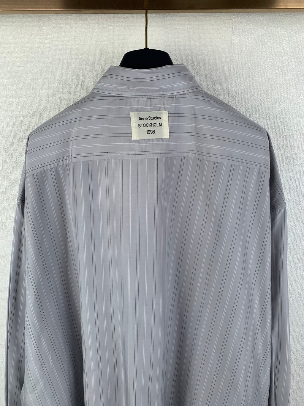 Acne Studios Oversized Long‑Sleeve Stripe Button‑Up Shirt