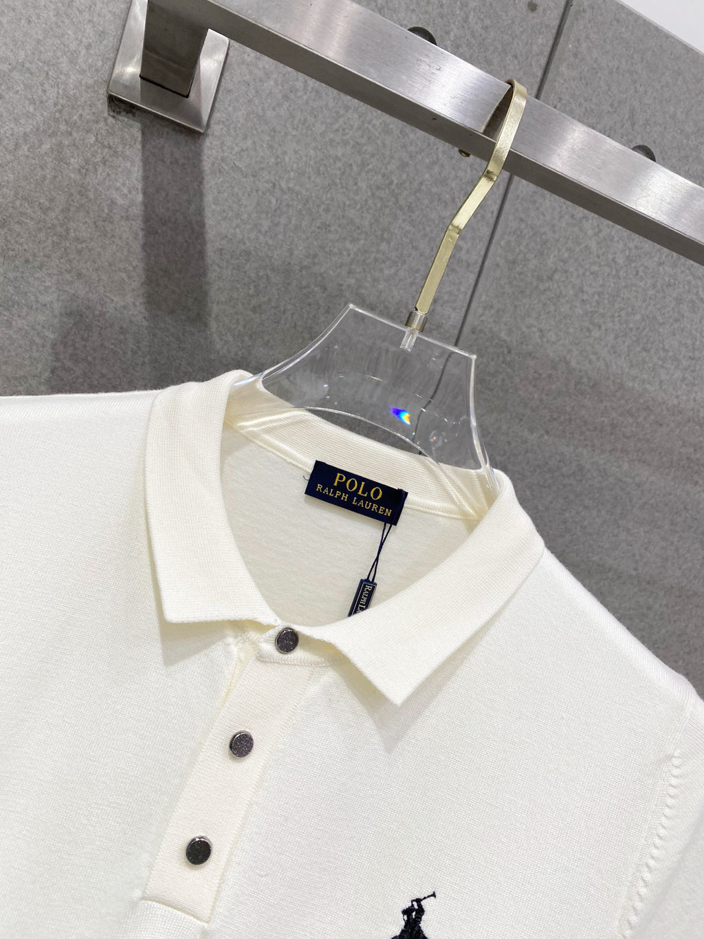 Ralph Lauren Men's Knit Short‑Sleeve Polo Shirt With Black Pony Logo