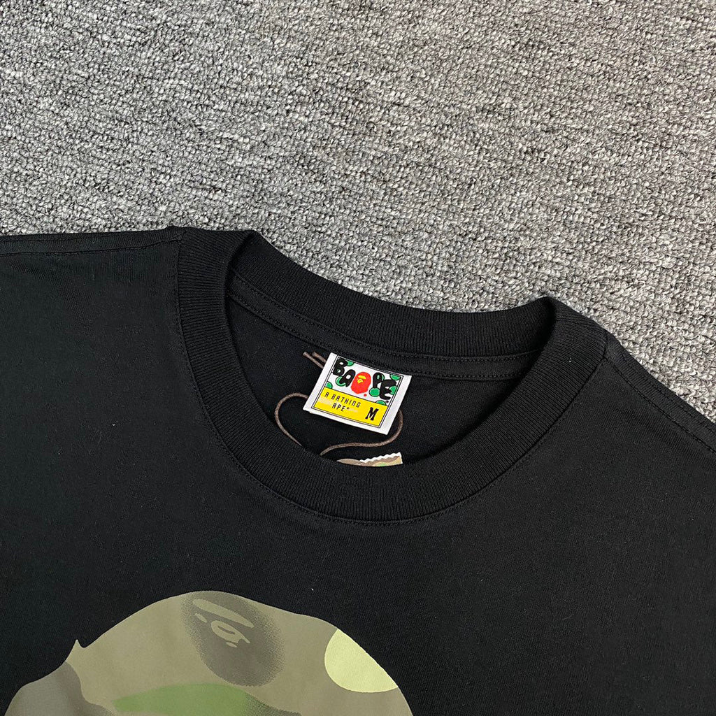 BAPE × UNDEFEATED Green Camo Ape Head Collab Oversized Unisex T-Shirt