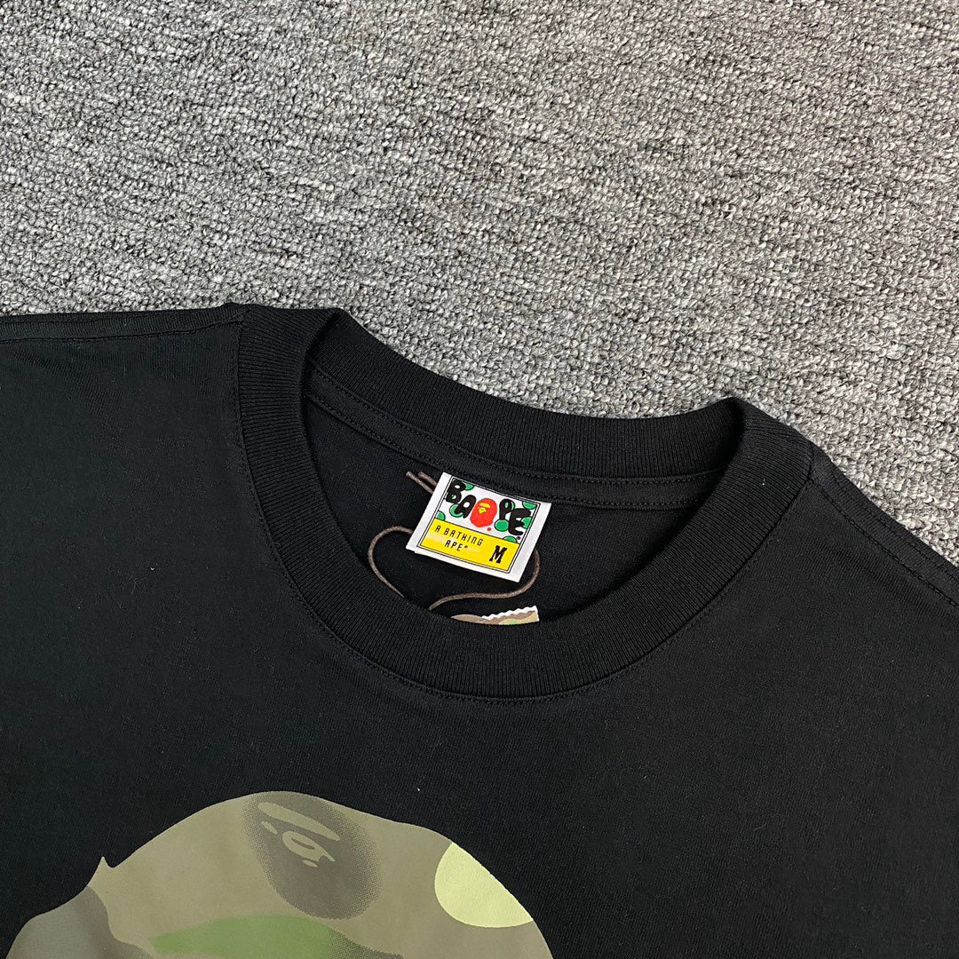 BAPE × UNDEFEATED Green Camo Ape Head Collab Oversized Unisex T-Shirt