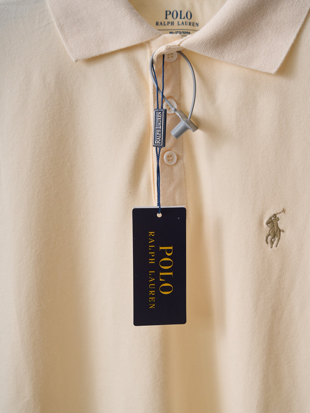 Polo Ralph Lauren Men's Classic Short‑Sleeve Polo Shirt, Khaki Pony Embroidery