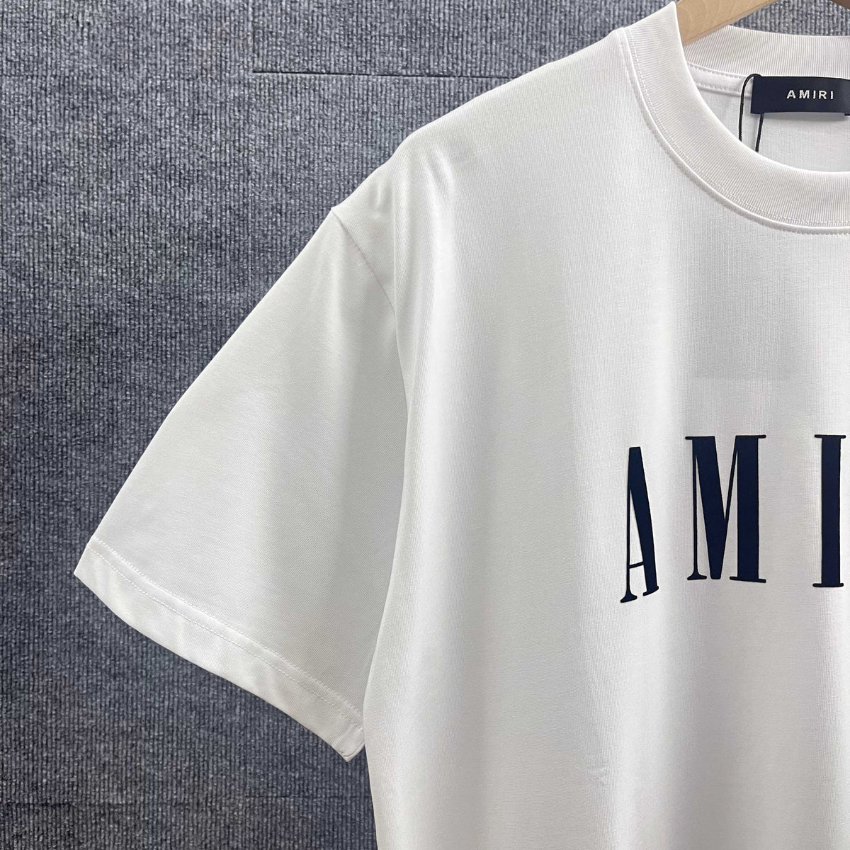 AMIRI Serif Core Logo Graphic Short‑Sleeve Tee