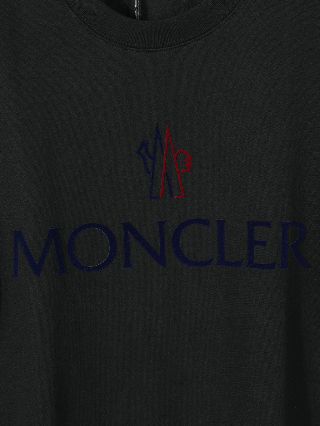 Moncler Wordmark Logo Graphic Tee Black