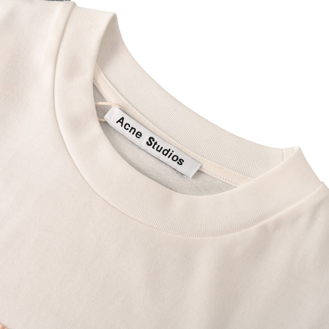 Acne Studios Western‑Patch‑Graphic Oversized Crew‑Neck T‑Shirt