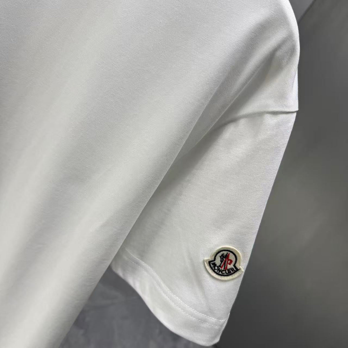 Moncler Lettering Logo T-Shirt White