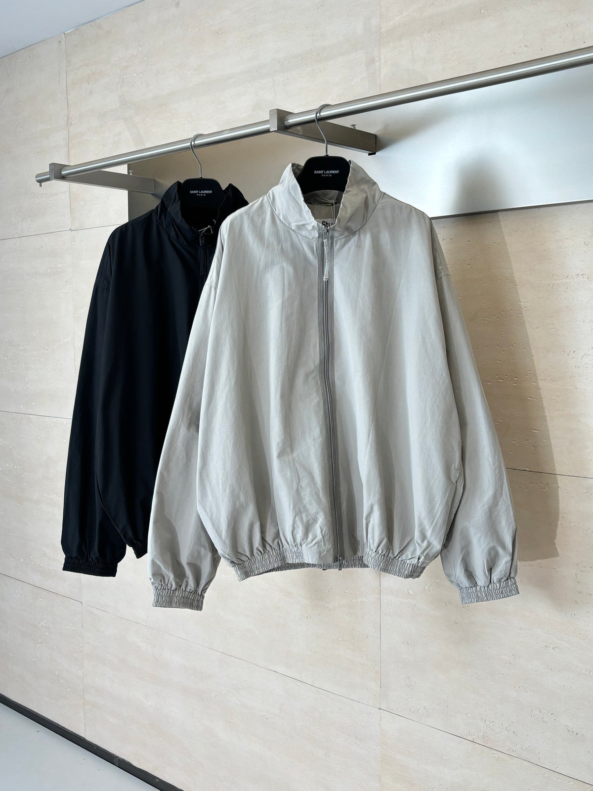 Acne Studios Oversized Stand‑Collar Full Zip Track Jacket