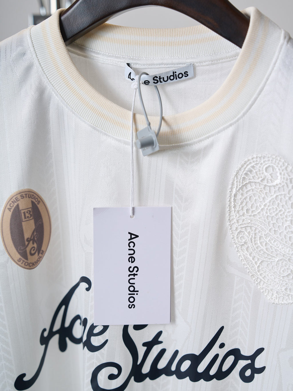 Acne Studios Unisex Number 13 Sport‑Inspired Long‑Sleeve Jersey Top