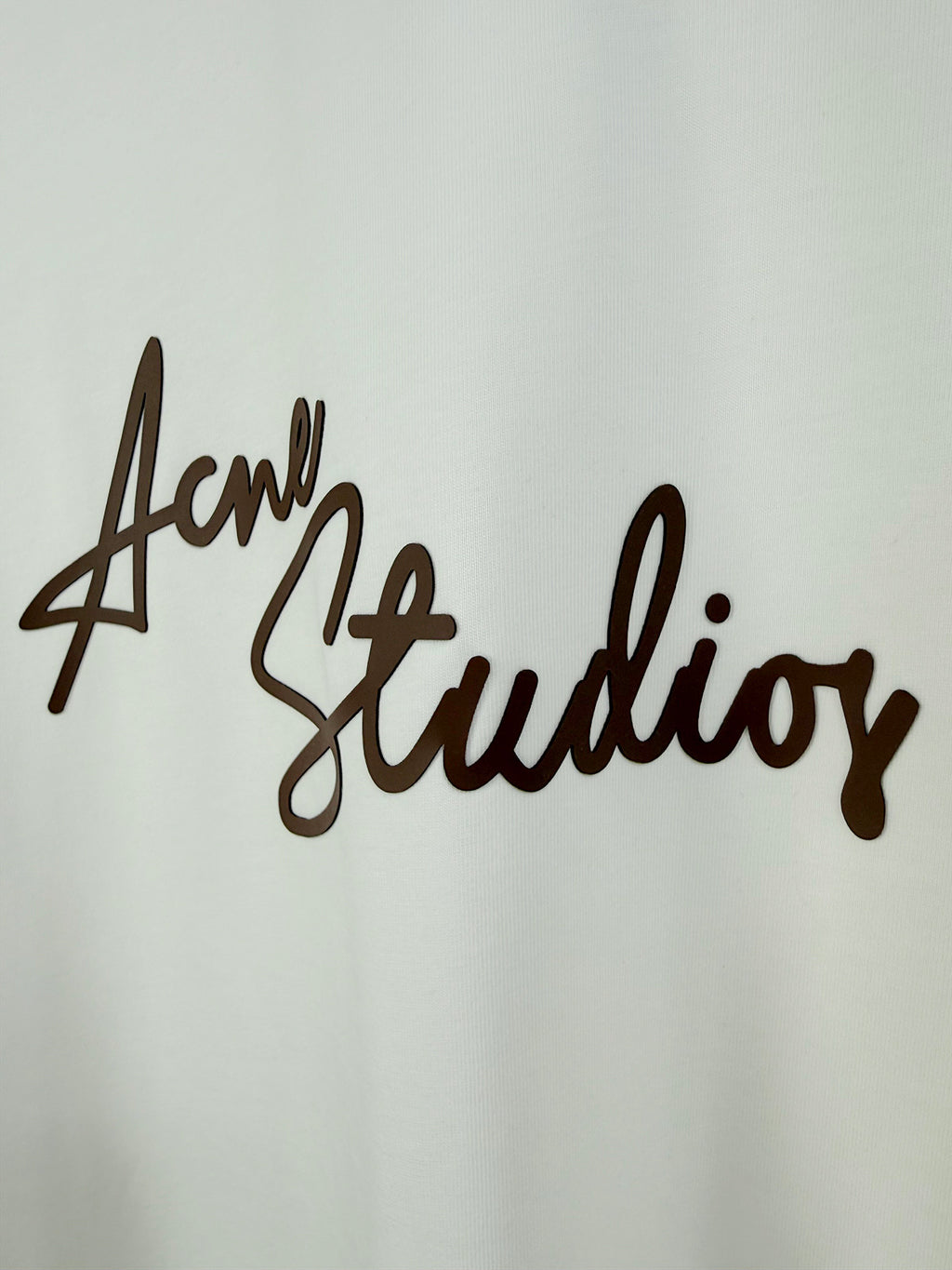 Acne Studios Short‑Sleeve Signature Script Print T‑Shirt