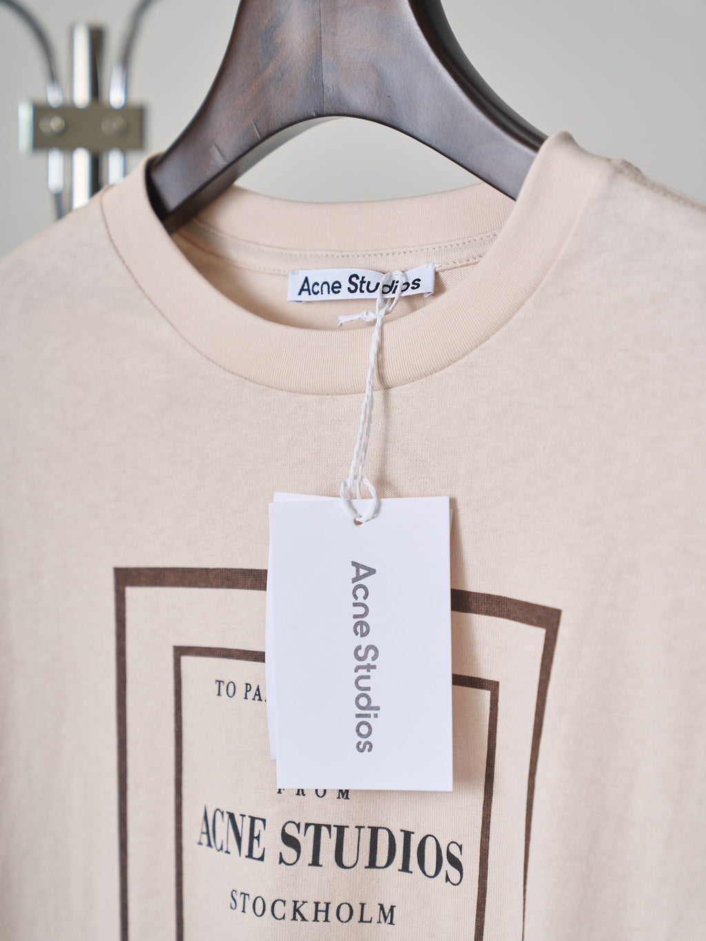 Acne Studios Layered‑Sleeve Frame‑Print T‑Shirt