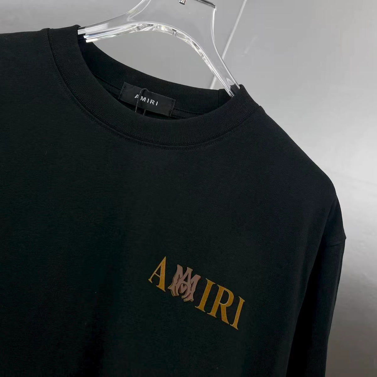 AMIRI Autumn‑Winter Runway Show Graphic Crew Neck Short‑Sleeve T‑Shirt
