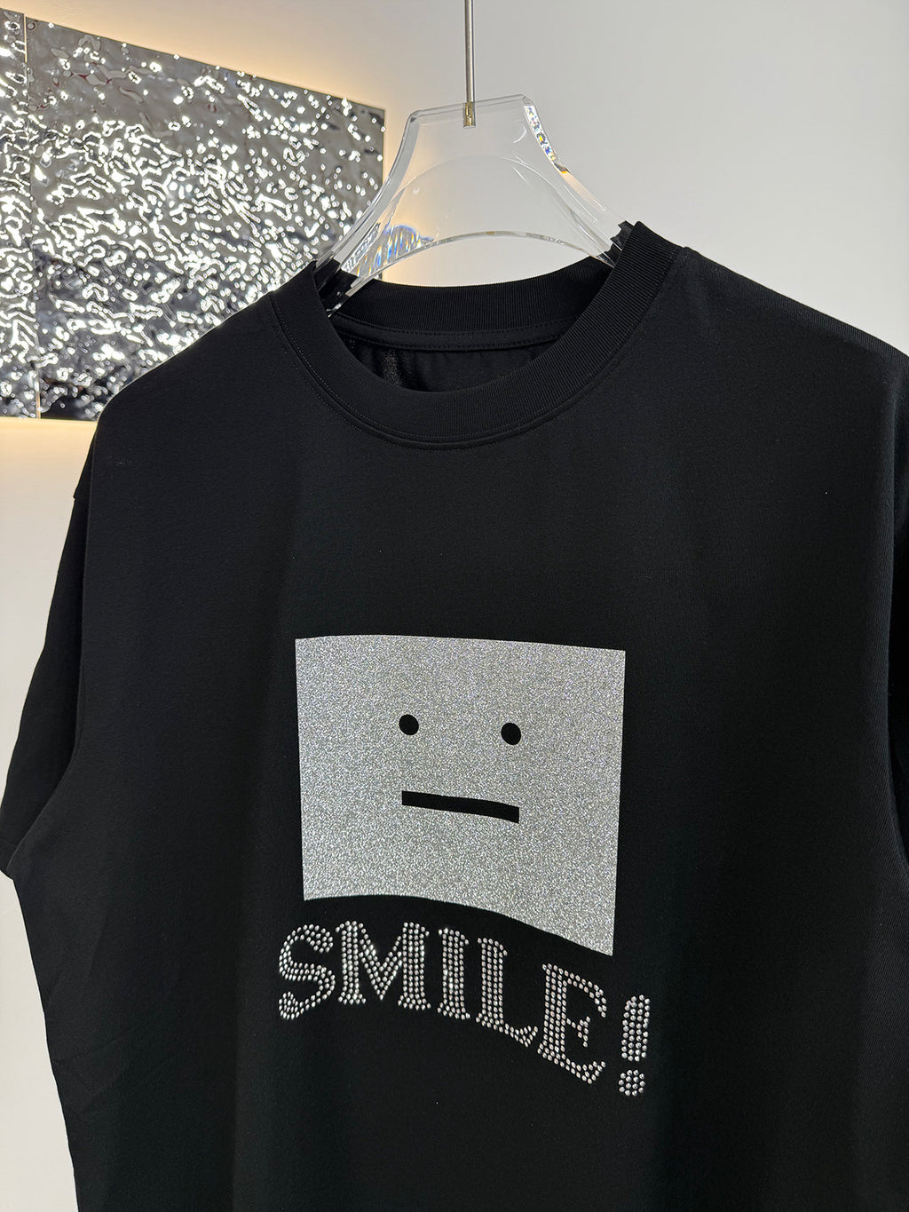 Acne Studios Short‑Sleeve Smile Face Graphic Print T‑Shirt