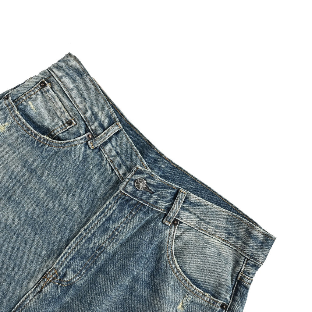 Acne Studios Distressed Wide‑Leg Jeans