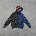 BAPE City Camo Half Shark Full-Zip Hoodie - Dual Camo Split