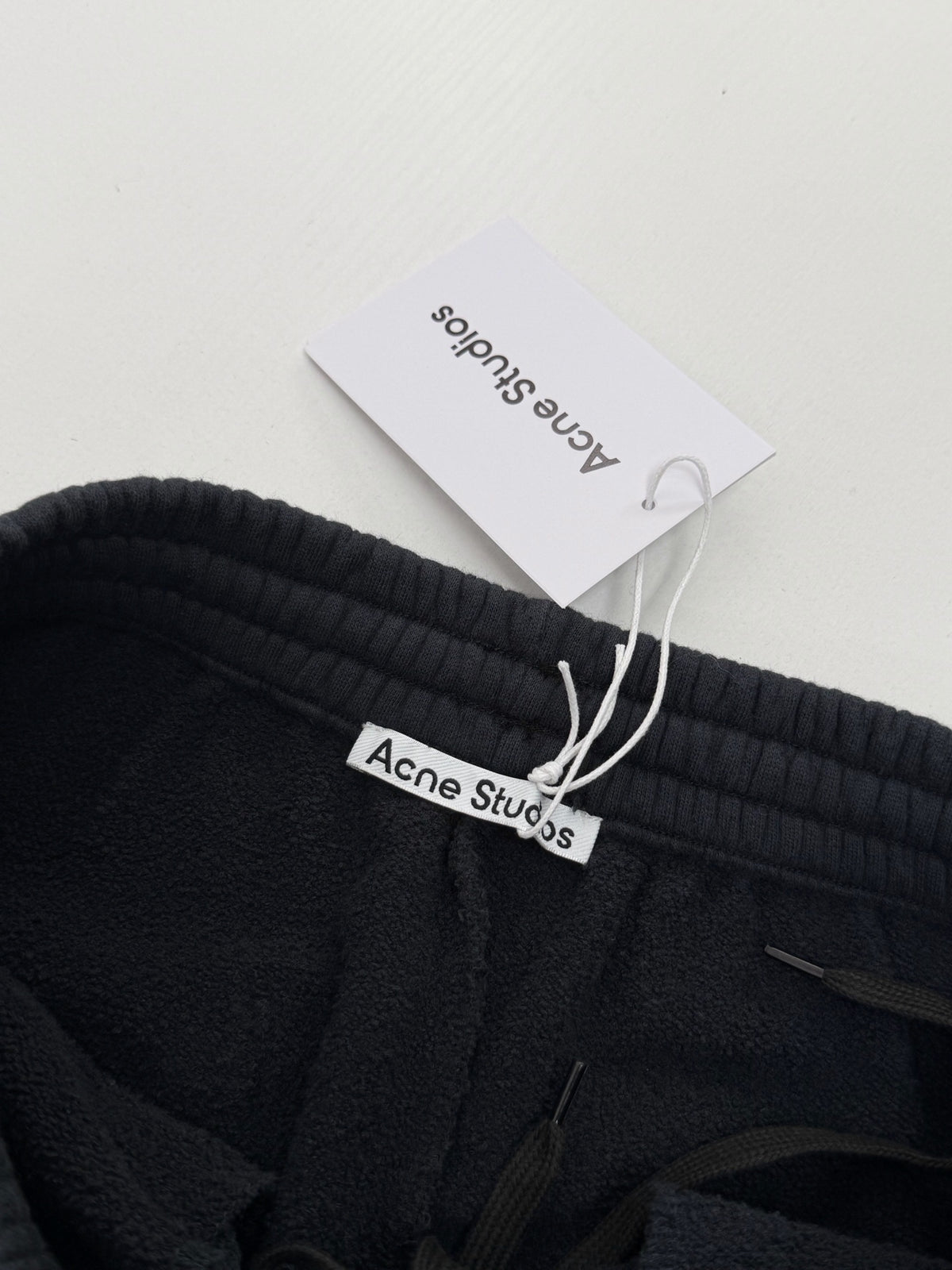 Acne Studios Drawstring Elastic‑Waist Wide‑Leg Sweatpants