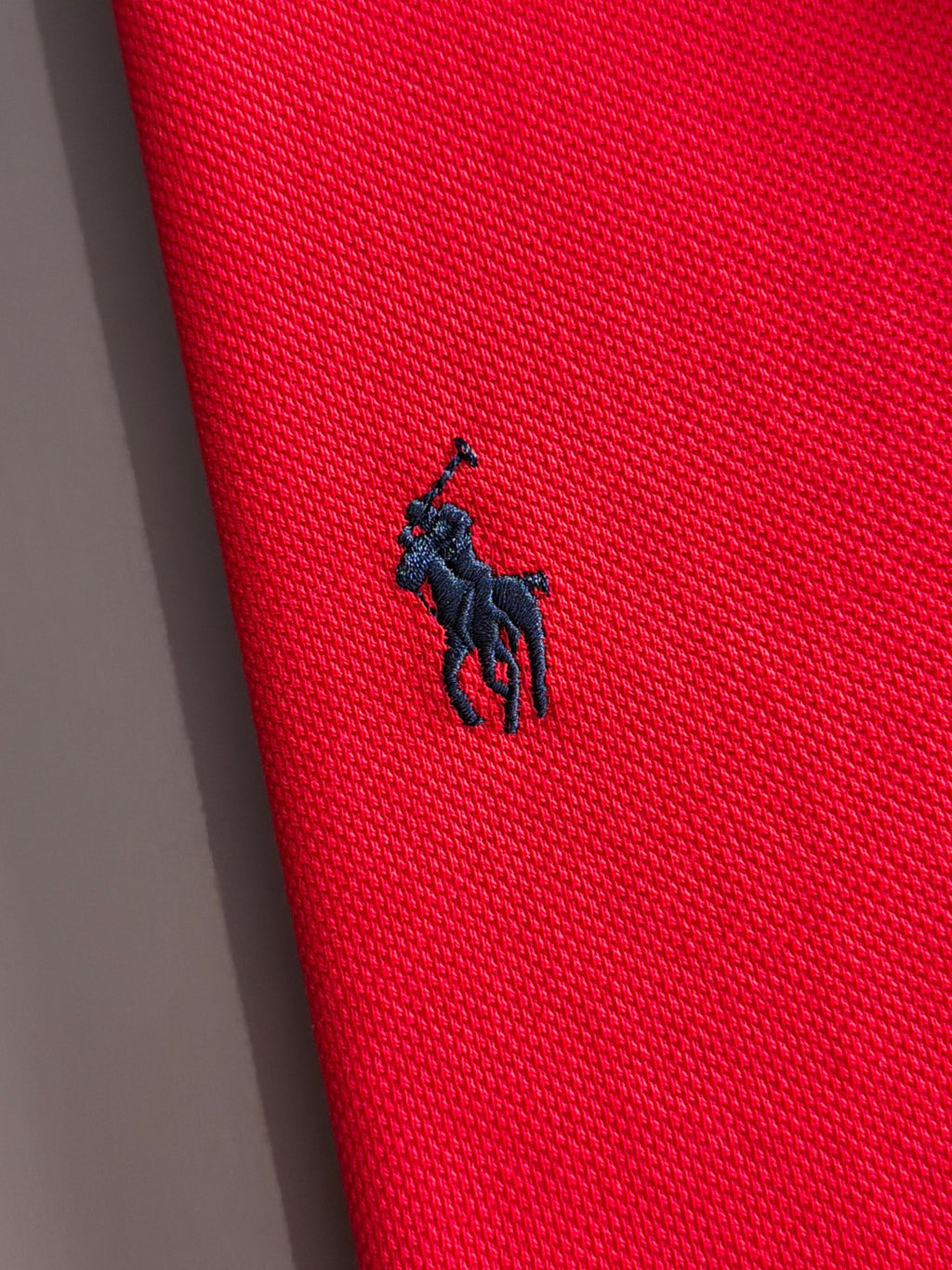 Kids Pique Knit Short‑Sleeve Polo Shirt Small Horse Embroidery Solid Red Casual Top