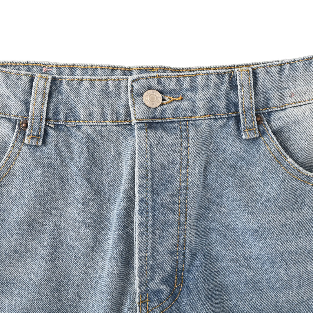 Acne Studios Multi‑Ripped Wide‑Leg Jeans