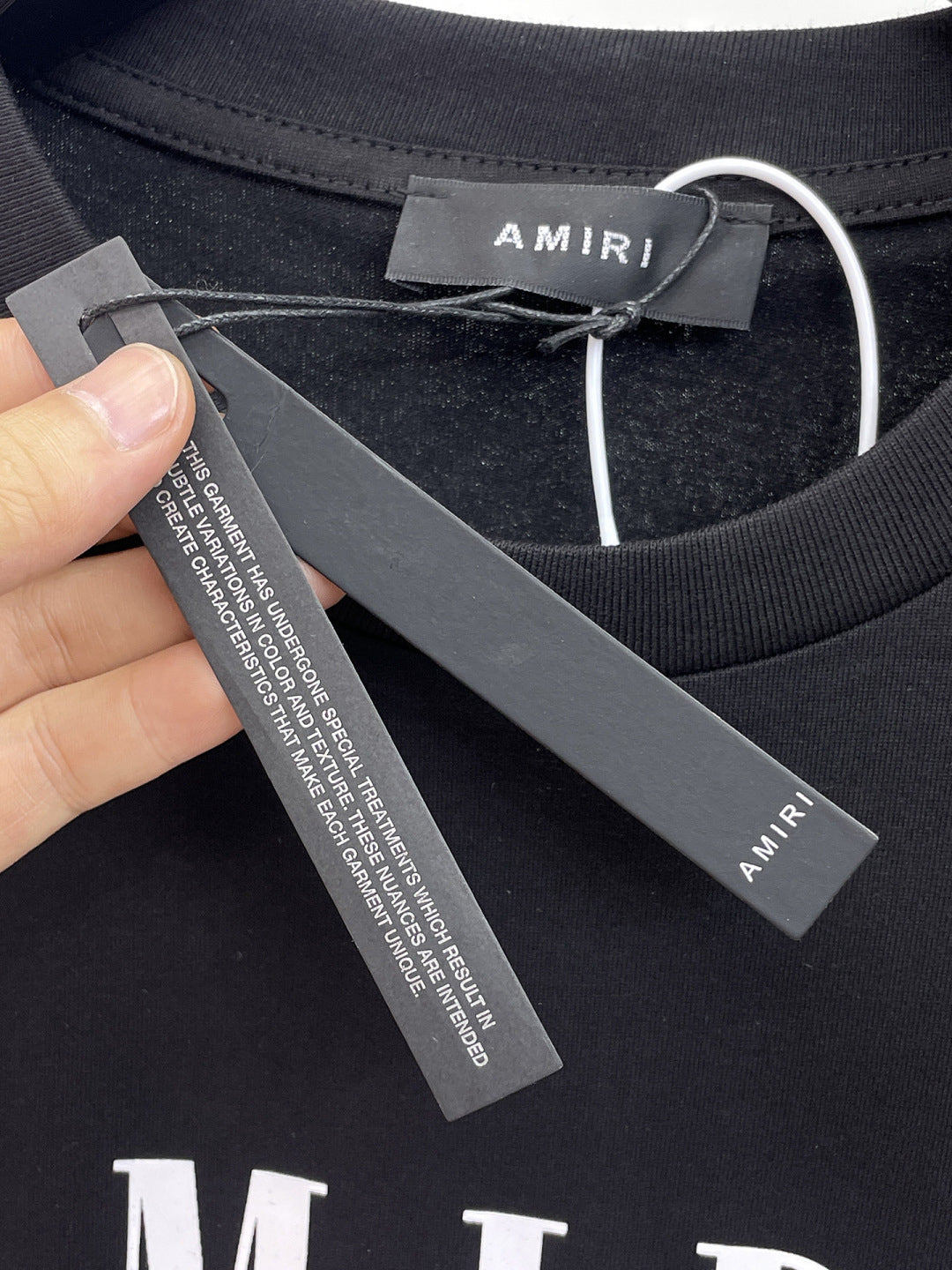 AMIRI Serif Core Logo Graphic Short‑Sleeve Tee