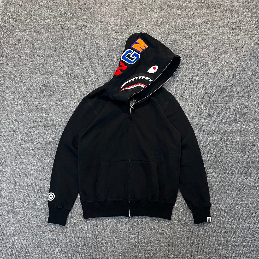 BAPE Shark Full-Zip Hoodie — Solid