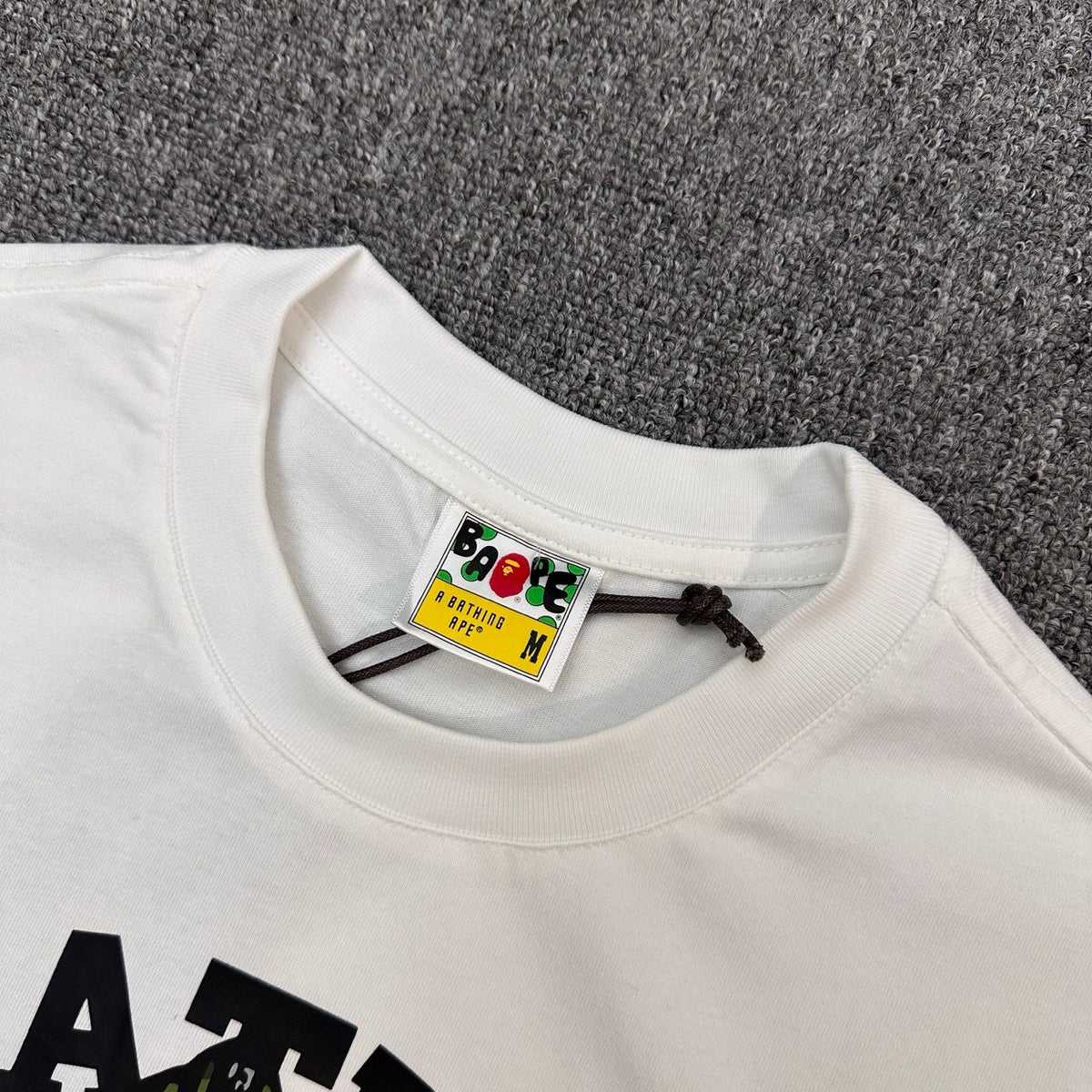 BAPE FW25 A Bathing Ape College Shark Camo Fill Oversized Heavyweight Unisex T-Shirt