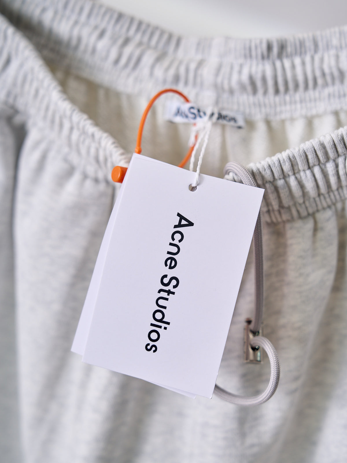Acne Studios Heather Grey Wide‑Leg Sweatpants
