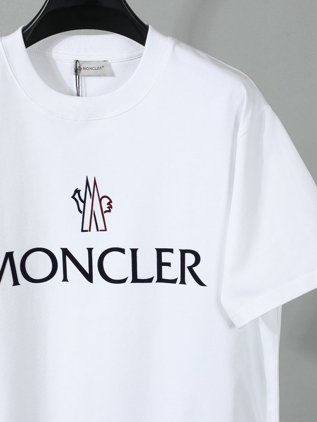 Moncler Wordmark Logo Graphic Tee White