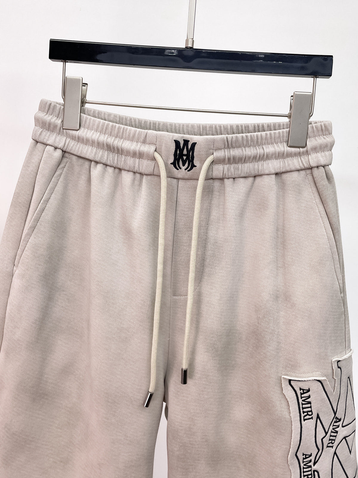 AMIRI Tie‑Dye Patch Logo Drawstring Casual Shorts