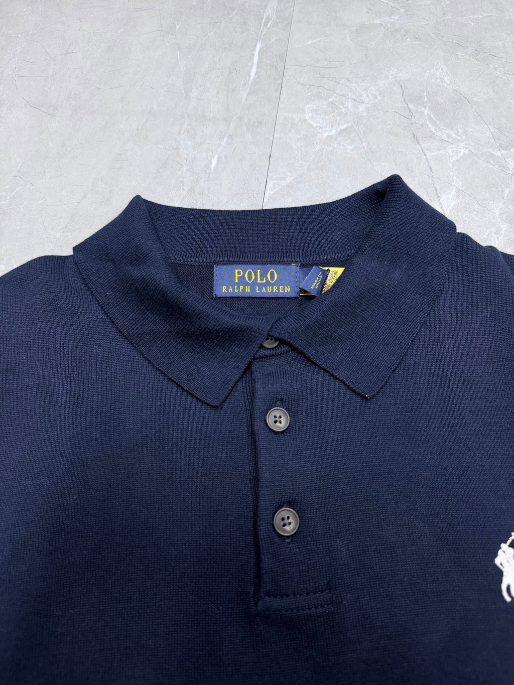Ralph Lauren Men's Cable‑Knit Short‑Sleeve Polo Shirt