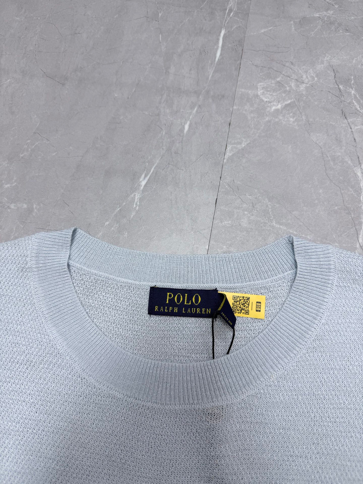 Ralph Lauren Men's Waffle‑Knit Crew Neck Short‑Sleeve T‑Shirt