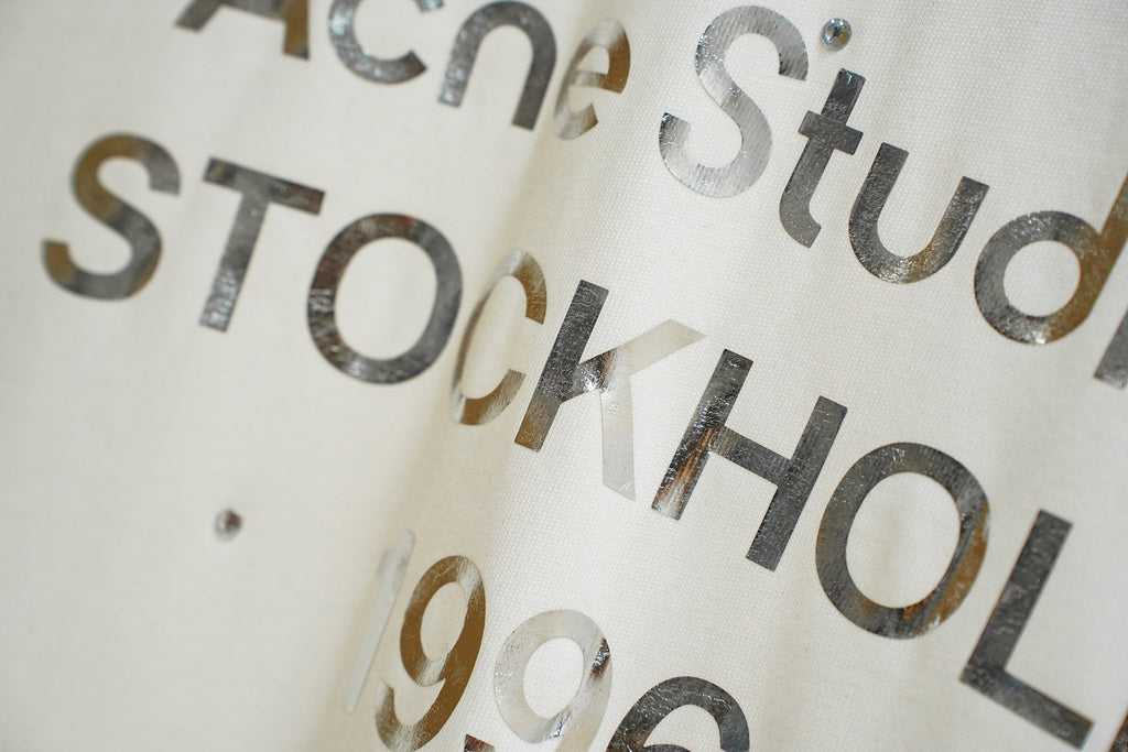 Acne Studios Stockholm 1996 Speckled Print Crew‑Neck Short‑Sleeve T‑Shirt
