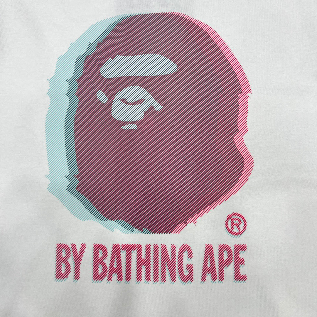 BAPE Glitch Art Ape Head Oversized Unisex T-Shirt